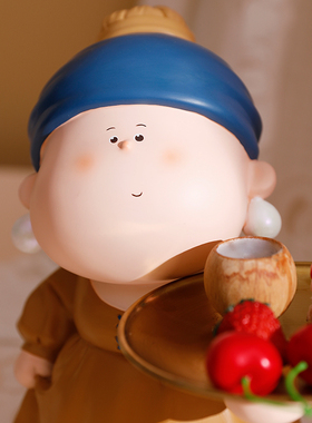 大美术馆大艺术家玄关放钥匙收纳进门托盘酒柜家居装饰品