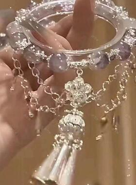 「西域圣女 」苗疆异域铃铛流苏手链多层新中式汉服配饰中国风女