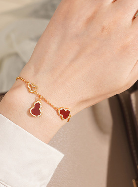 红色葫芦手链女生马年本命年