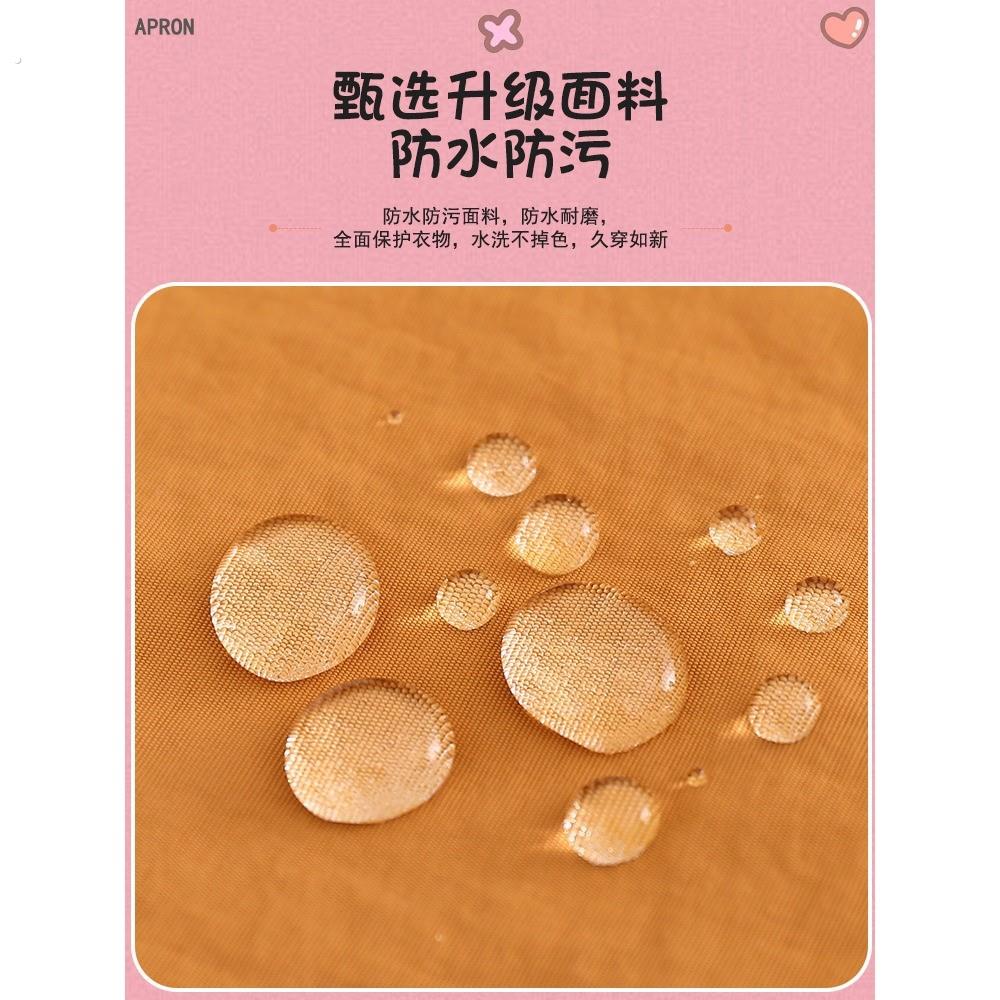 Children's water-repellent smock, painting clothes, kindergarten baby eating bib, anti-dirty art class, custom logo printing