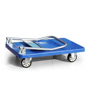 DM折叠手拉车小手推车平板车拖车拉货车 搬运车静音送货家用四轮