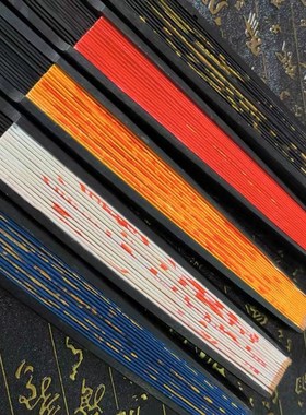 手书纯手绘法扇五雷五路财折扇家居饰品手书工艺扇摆放