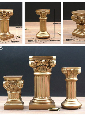 欧式创意礼品婚庆装饰柱子家居软装欧美风复古罗马柱天使雕塑摆件