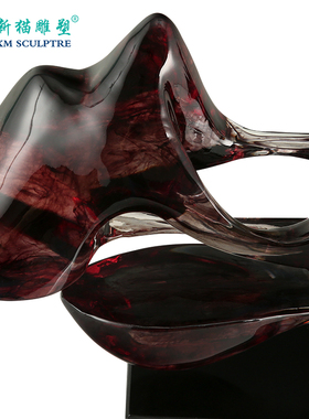 酒店客厅抽象雕塑摆件玄关过道样板房家居软装饰品创意艺术品摆设