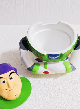 Toy Story玩具总动员巴斯光年陶瓷首饰盒存物罐茶壶菸缸收纳盒