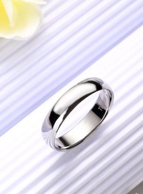 【无期】纯铂纯钽纯铌纯铼纯铱情侣对戒稀有金属简约素圈戒指男女