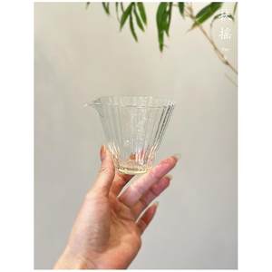 福耀高硼硅耐热玻璃Fair Cup玻璃高端新型小容量女砖石竹帽茶隔板