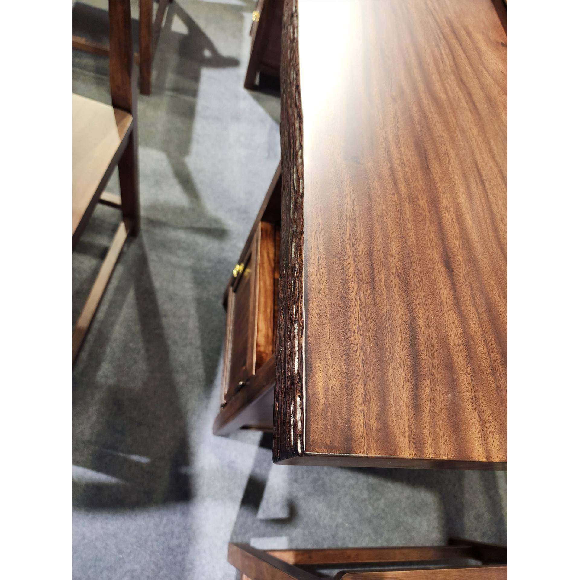 工厂直销黑胡桃木实木大板茶台茶桌椅组合办公室家用现代简约干泡,淘宝优惠券,粉丝福利购,淘宝优惠卷