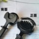 Semi-automatic cleaning brush for espresso machine brewing head