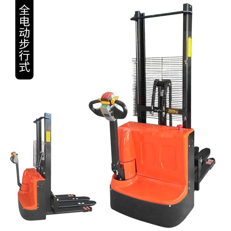 电动叉车2吨搬运车堆高车液压可升降升高堆垛车小型叉车装卸推车 - 图0