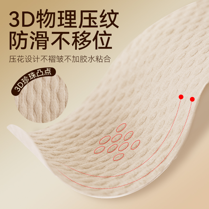 一次性木浆鞋垫女款透气吸汗防臭光脚神器超薄防滑不粘脚加厚单鞋 - 详情图4