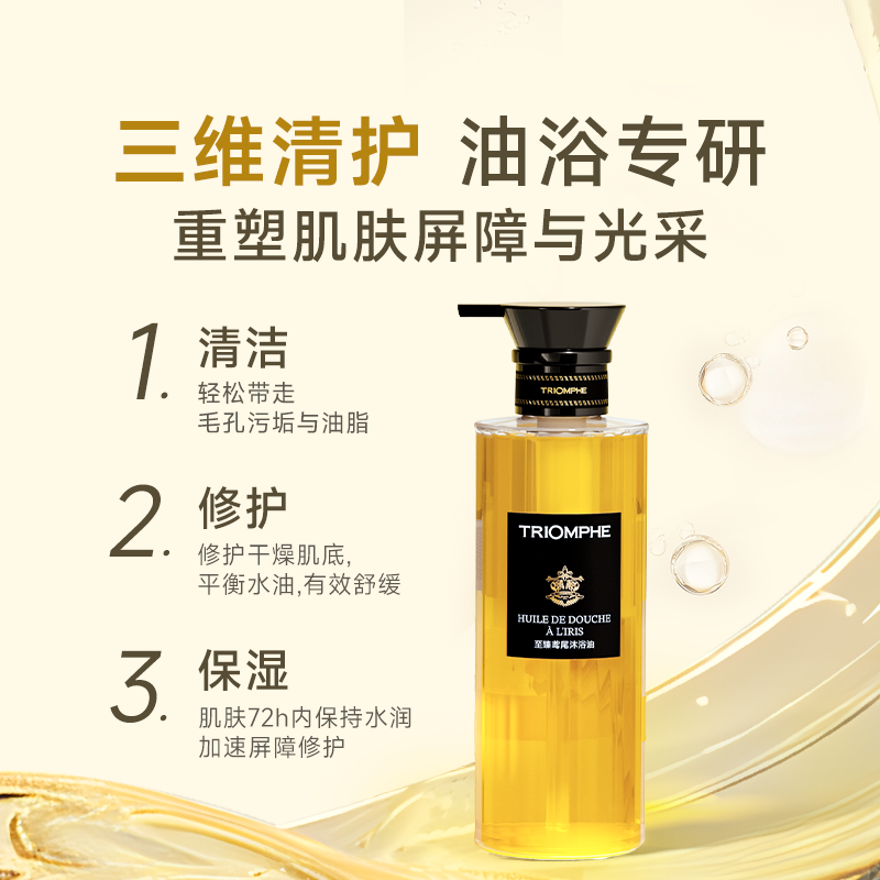 TRIOMPHE缇欧馥香氛级舒缓清洁留香沐浴油保湿修护香氛身体乳套装,淘宝优惠券,粉丝福利购,淘宝优惠卷