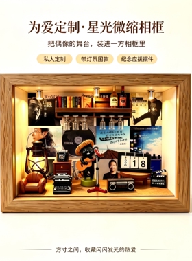 许巍专辑微缩模型相框摆件收藏