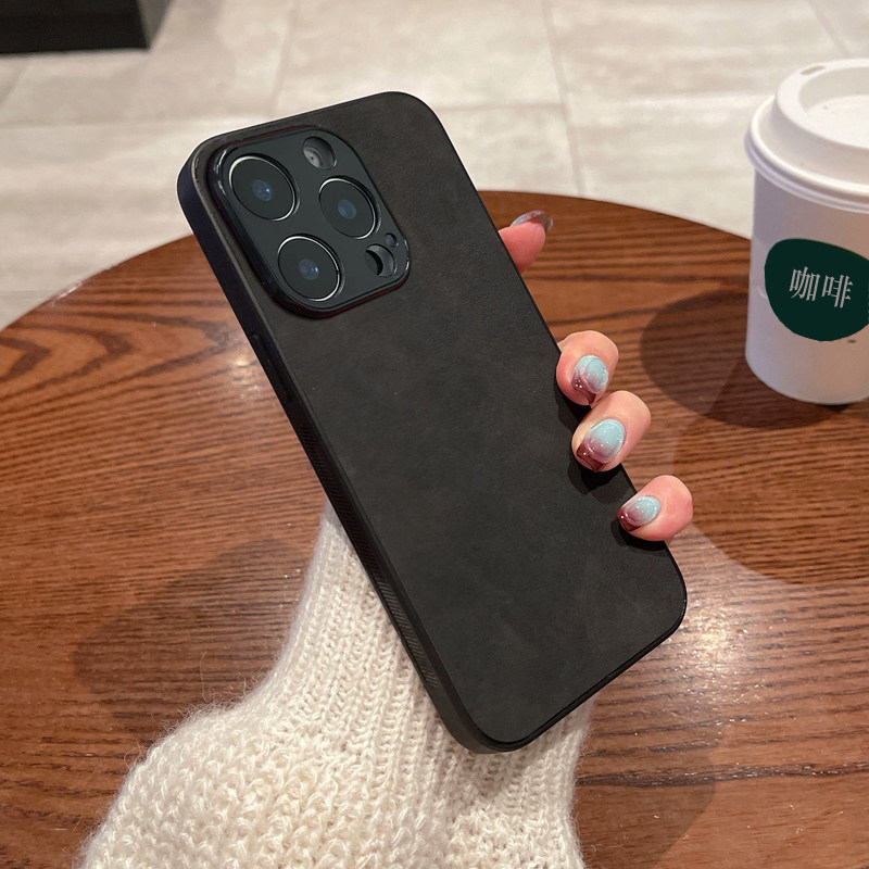 坎宁安适用于iQOO5Pro手机壳U3X新年红U5羊巴皮Z1x男女Neo855秋冬Neo商务U5S小众5se简约neo3全包U5e保护套 - 图0