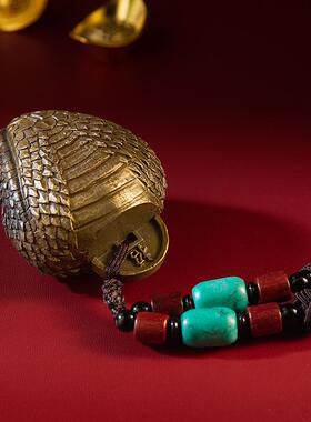 曼巴蛇头铜工艺品蛇年有钱吉祥物男士铜手把件随身把玩创意装饰品