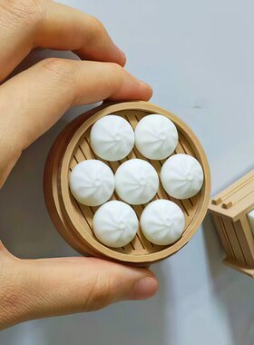 2026新款迷你早餐饺子馒头冰箱贴