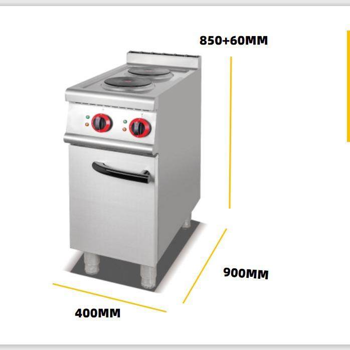 不锈钢商用电热煮食炉连储物柜立式二头煮食圆板西餐厅连锁店新品,淘宝优惠券,粉丝福利购,淘宝优惠卷