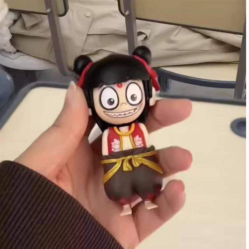 敖丙变脸玩具哪咤之魔童闹海电影动漫周边玩偶挂件可爱公仔钥匙扣 - 图0