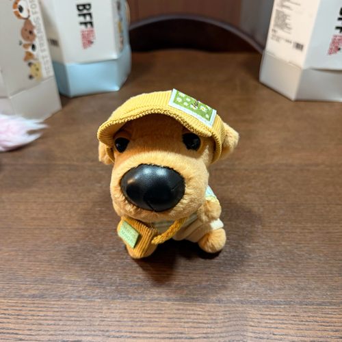 小雏菊娃衣麦当劳大头狗衣服小金毛10cm毛绒玩偶配件可爱公仔装扮 - 图2