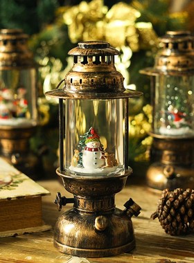 圣诞家居客厅金属摆件创意桌面酒柜装饰品摆件节日礼物房间小摆设