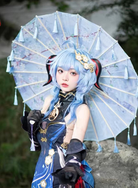 三曼多古风流苏绸布伞拍照汉服伞