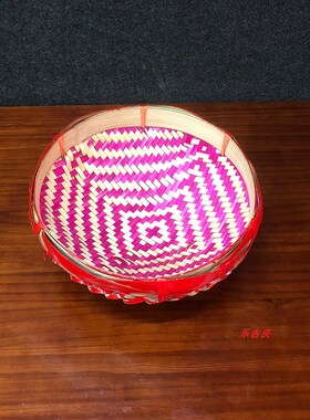 竹编葫仔结婚陪嫁女方返屋喜庆手工竹编篮子床头婆临时插香葫仔