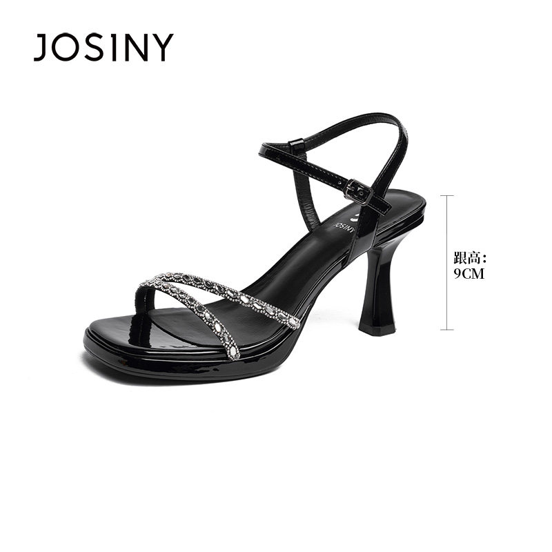 JOSINY卓诗尼女鞋夏季凉鞋清仓特卖多款式品牌特惠时尚设计感鞋子