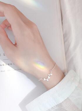 银杏叶手链品简约SL020甜美清新环计感女森系学生手韩版设手饰闺