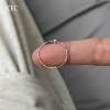 Korean style cool mini very small round bead ring for women