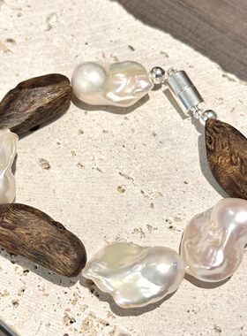 复古民族风仿巴洛克沉木手串女
