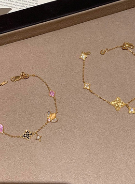 vintager中古金色蜜蜂手链女