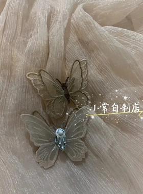 设计手作落在胸口隐形双层项链重工质感锁骨仙女吊坠颈链