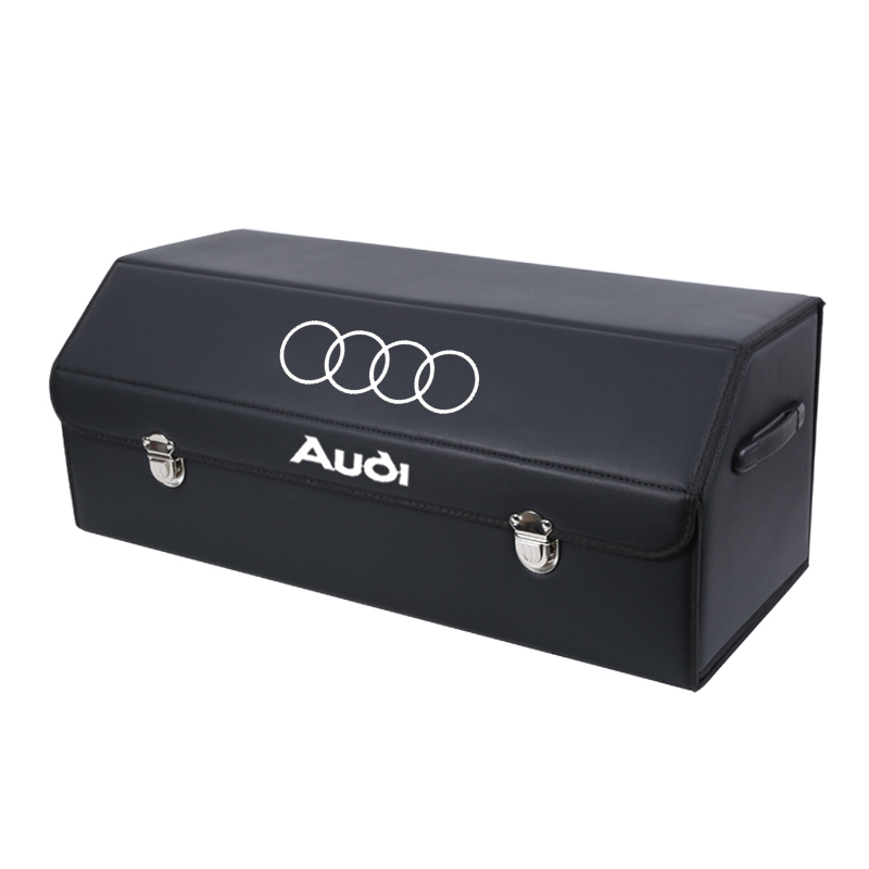 优先A6L Q5 Q7后备箱储物盒收纳箱BA8改装饰Q2L汽车内饰用品Q3 A-图1
