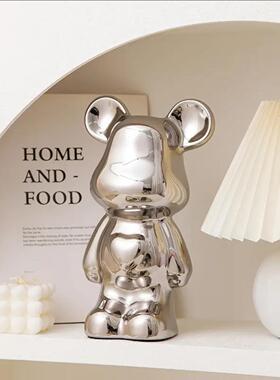 一款三口之家的小鹿家居饰品易接近豪华高端小众客厅电视柜酒柜装