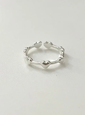 高级感锆石戒指女轻奢小众精致设计感时尚个性开口食指ins潮网红