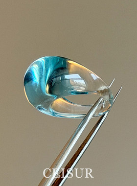 【海雾凝光】清透仿琉璃弧面戒指