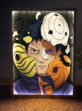 宇智波带土灯光画火影忍者
