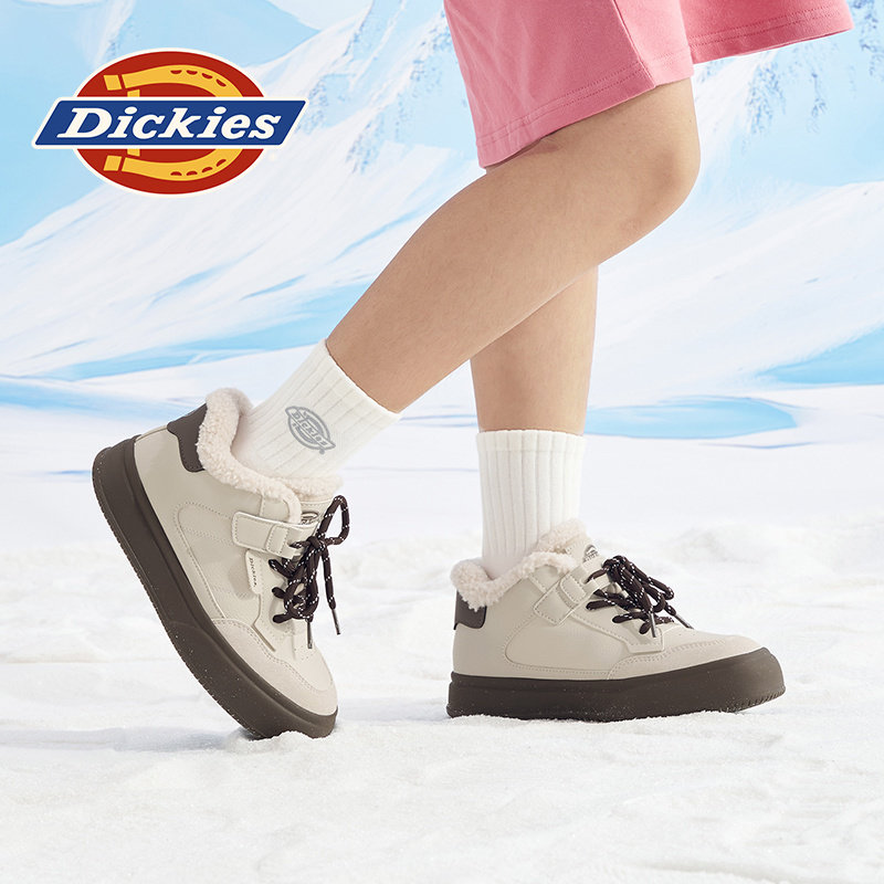 Dickies棉鞋女外穿2026新款冬季加绒鞋子加厚高帮女鞋保暖雪地靴