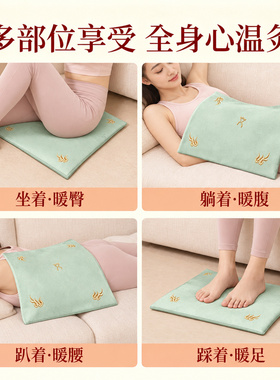 电加热艾灸坐垫久坐保暖