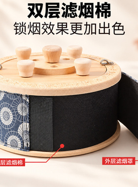 竹木艾灸盒随身灸家用腹部腰部