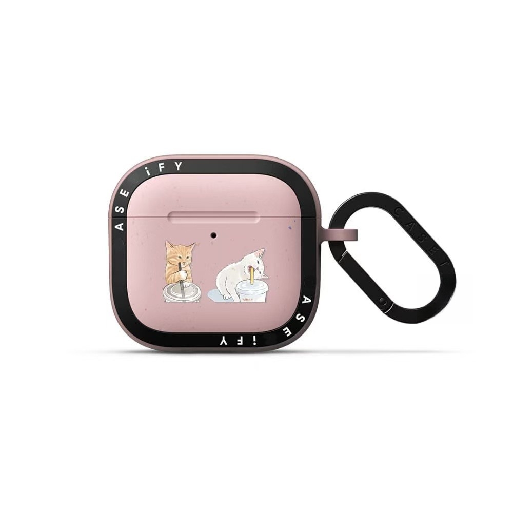 【PX&FC】可爱小黑猫AirPods4代耳机保护套黑蛇王适用AirPods pro2代小恐龙苹果蓝牙无线耳机软壳 - 图1