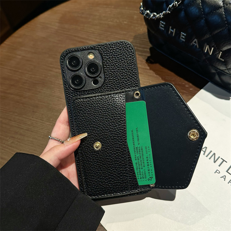 适用vivoX27pro手机壳x23幻彩版插卡套U3斜跨绳x20可装卡x9s卡套x7卡包nex小众x21i简约前后置皮套T1X支架 - 图3