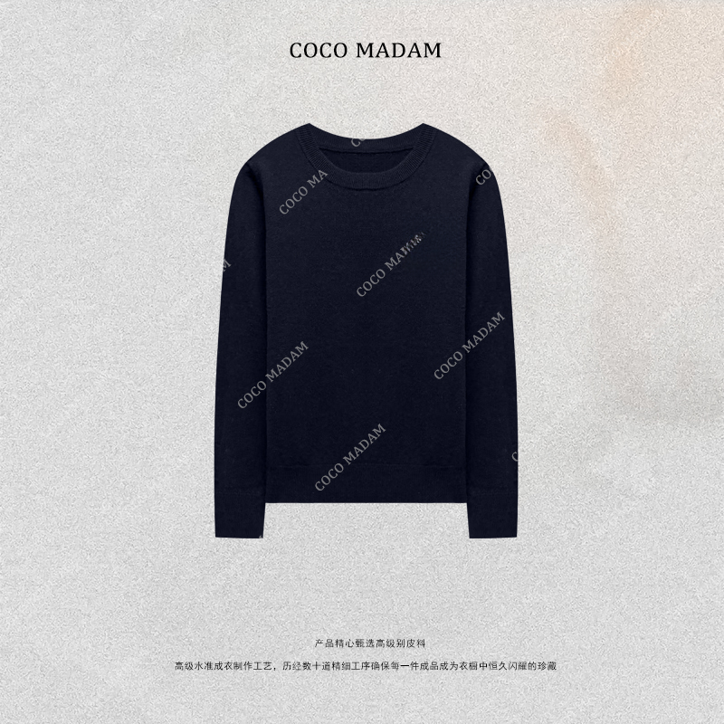 NIUNIU ·T-1920 打底衫时尚圆领秋季毛针织衫休闲羊毛衫 - 图1