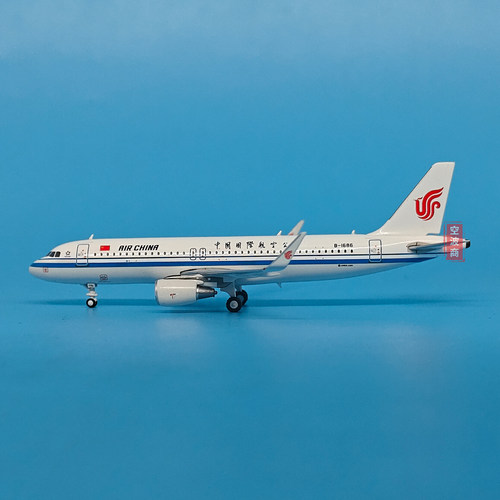 JET 1:400国际航空空客A320客机鲨鳍小翼版合金飞机模型摆件 - 图0