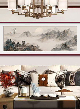 【寓意好的客厅挂画】山水聚财