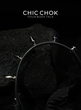 CHICCHOK暗锥契黑色尖刺手环