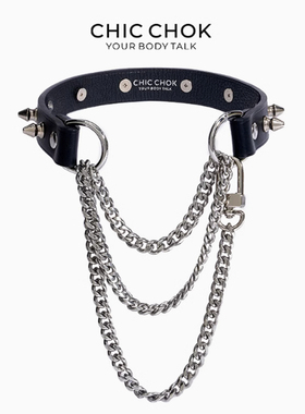 CHICCHOK原创项圈尖刺颈圈Choker颈带男M高级感颈环颈圈项链定制