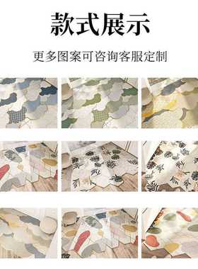 Cel入户门家用北欧门口门进门六边垫子垫PVC地垫脚垫丝圈脚踏垫地