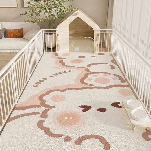 Real.de满铺防滑耐脏狗打理宠物防水净耐铺垫垫地易卡通猫进食垫 - 图2