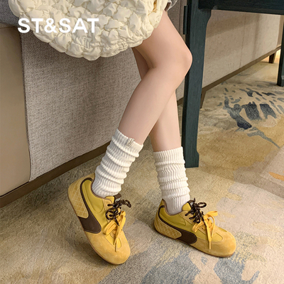 星期六复古德训鞋女2025春季